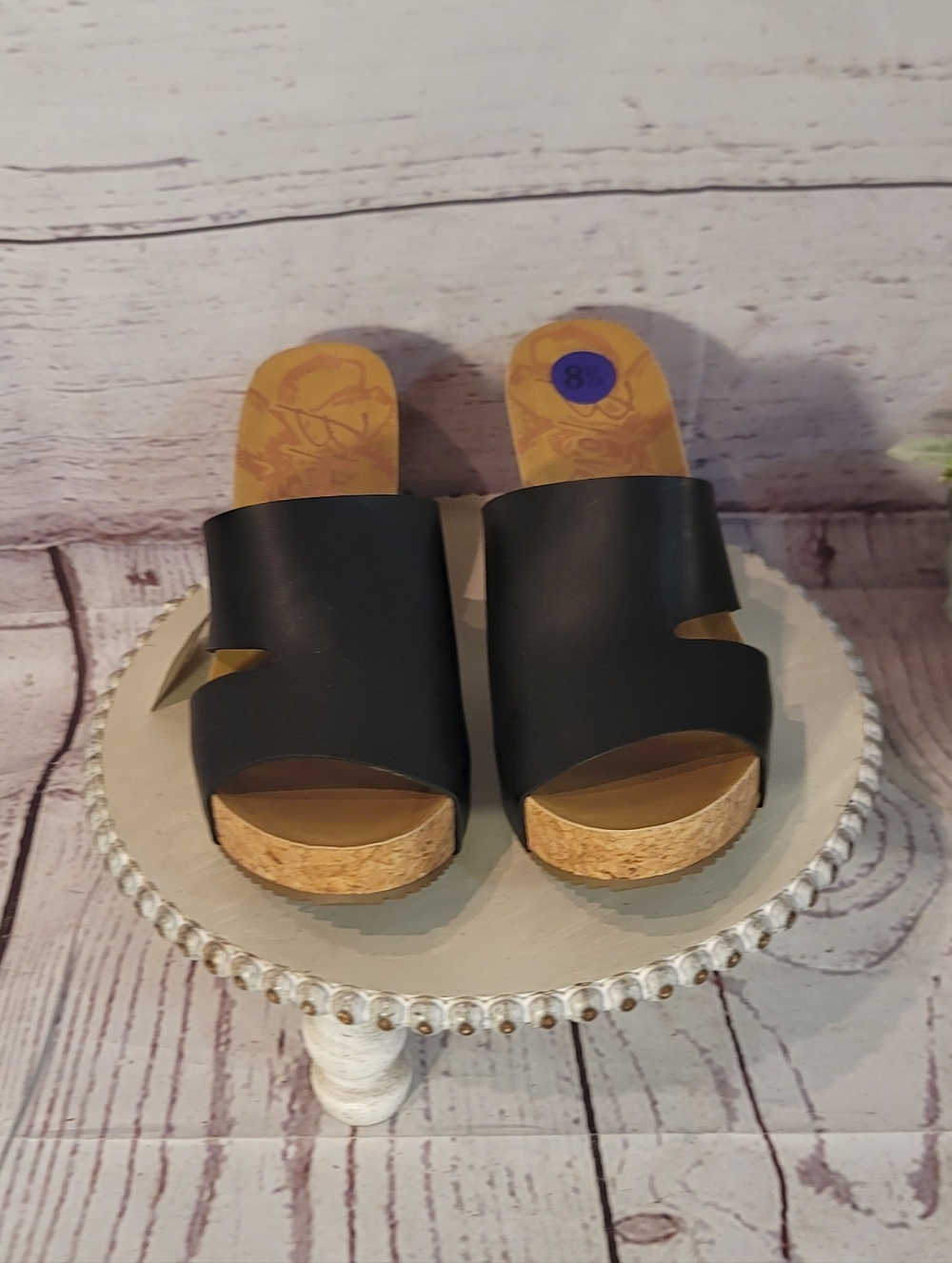 NWT Blowfish Malibu Womens Black Cork Wedge Slide Sandals Size 8.5 - Picture 10 of 14